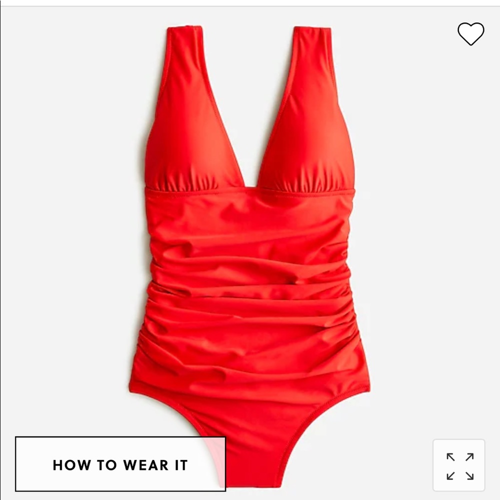 💕🏊‍♀️💕 Gorgeous J. Crew Red Swimsuit, Perfect, NEW WITH TAGS